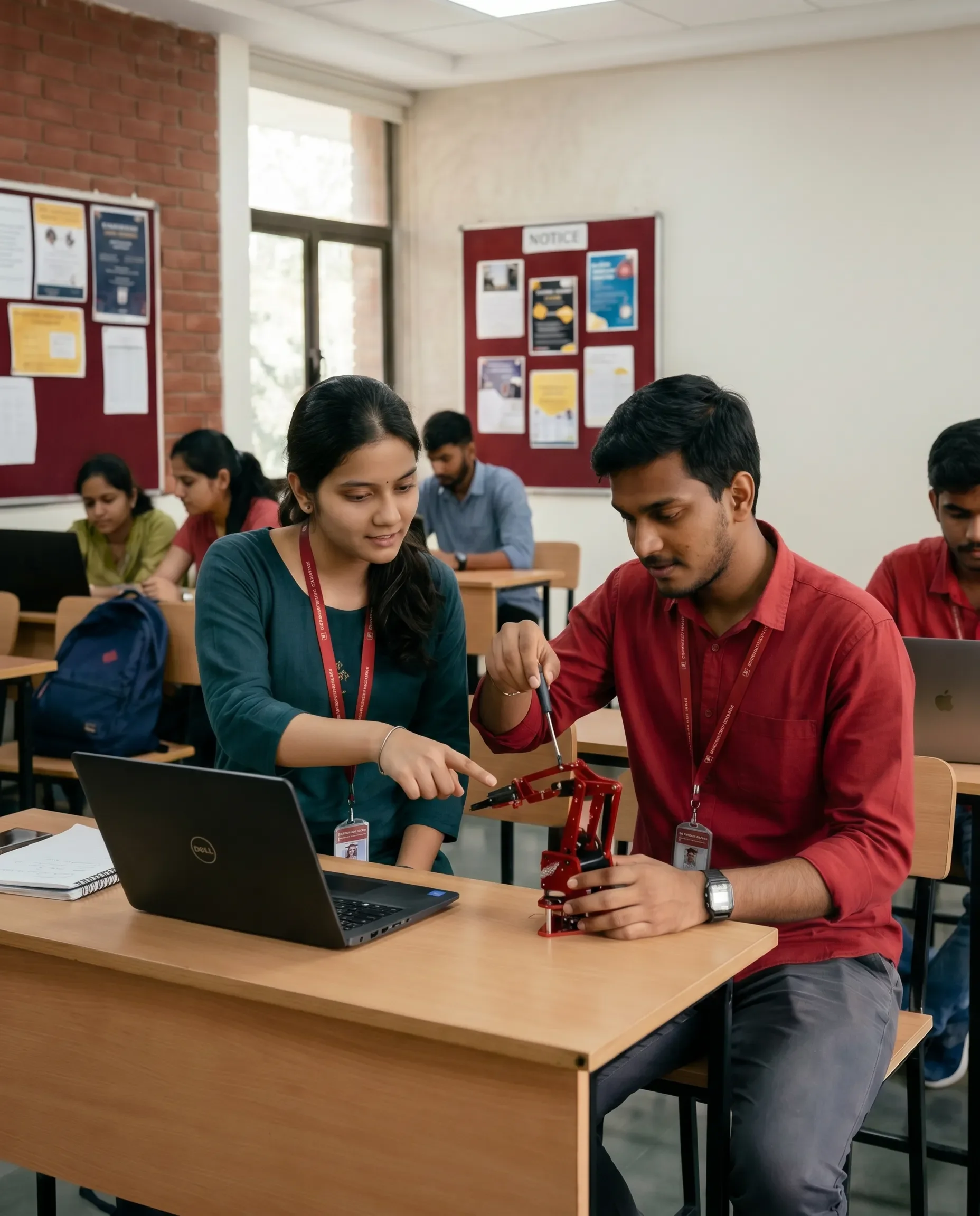 Students participating in internship from their first year