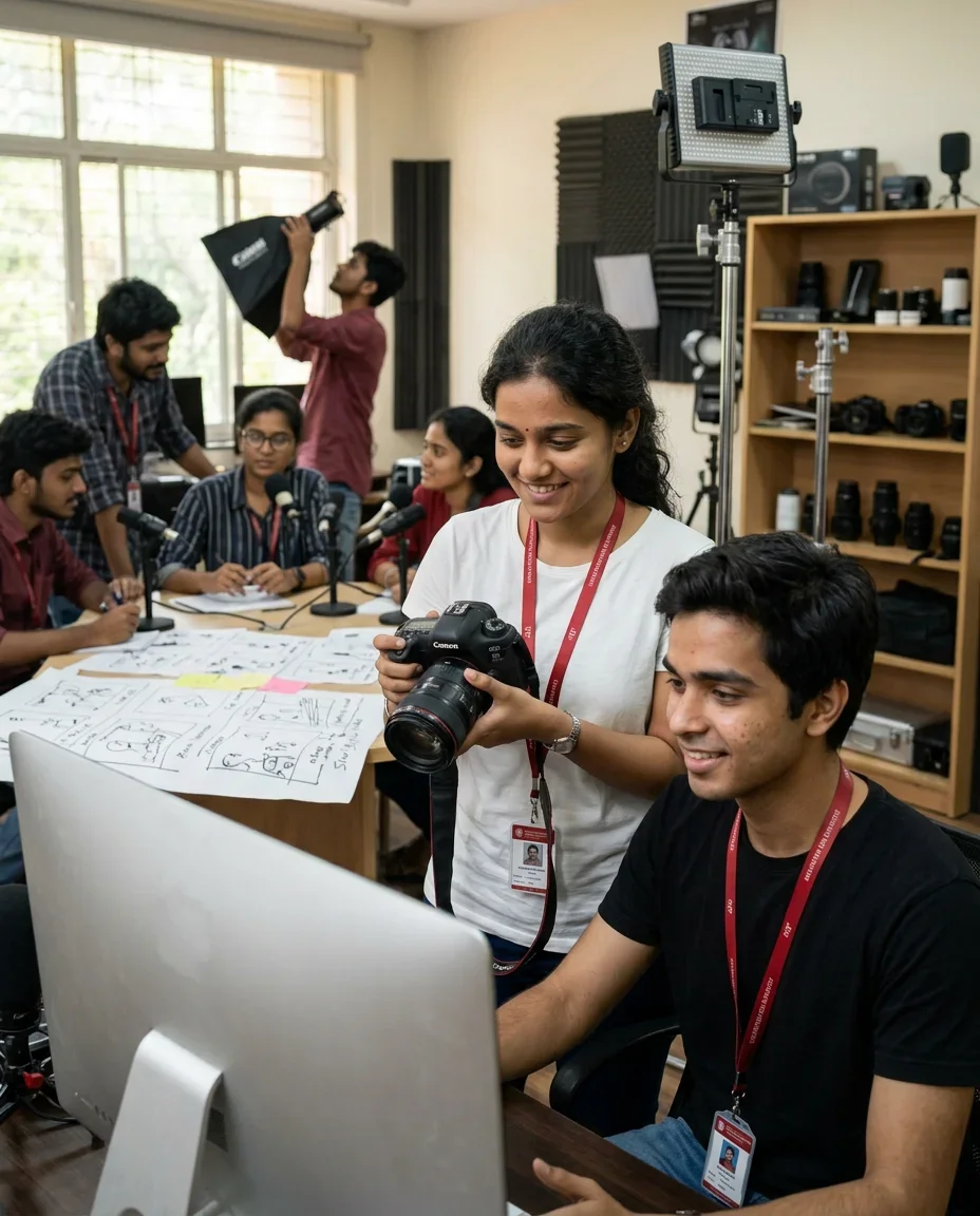 Students using AI-powered learning tools in classroom